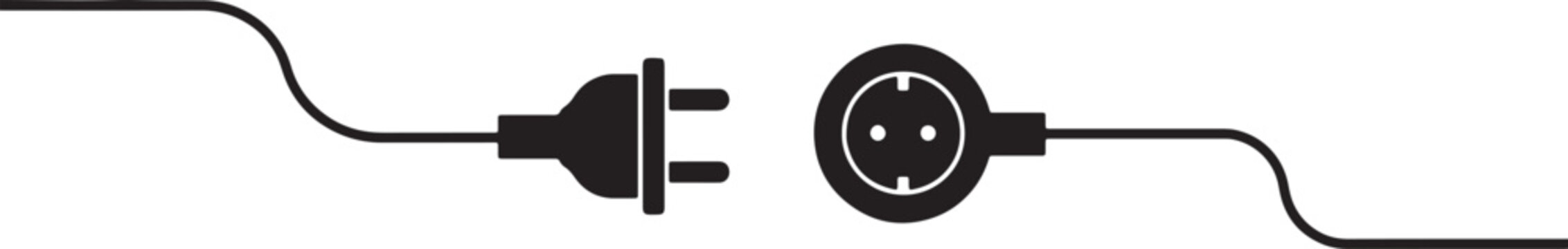 Of an electrical plug and socket, symbolizing connection, power, energy, and the concept of plugging in or disconnecting devices also transparent background