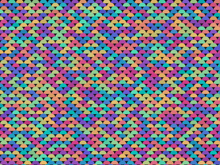 Decorative Semicircle Scale Pattern Trendy Fashion Texture © iushakovsky