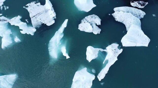 Head over Shot on Iceland J&ouml;kuls&aacute;rl&oacute;n Vatnaj&ouml;kull glacier