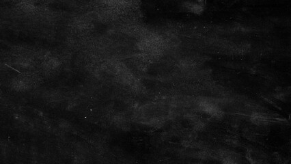 Fototapeta premium Dark Smoky Chalkboard Texture Background, Black Dusty Blackboard Surface, Abstract Vintage School Wall Backdrop for Creative Design Projects.
