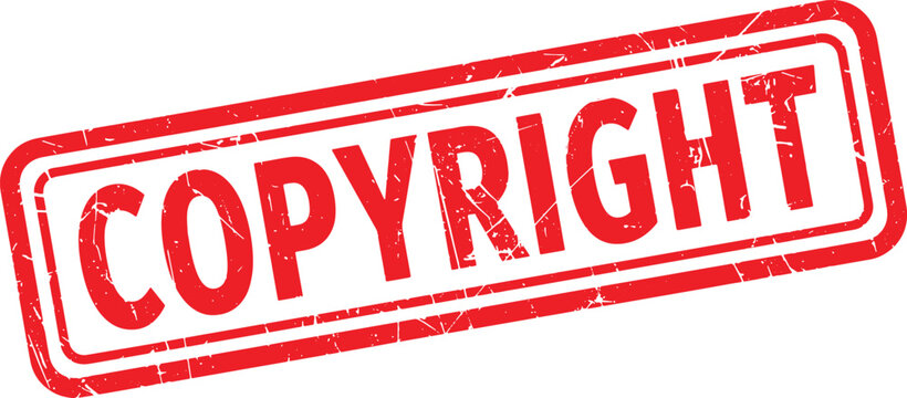 COPYRIGHT red rubber stamp text