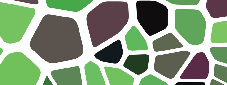 Geometric Pebble Block, Voronoi Background Geometry, Voronoi Cell Block. Creative Mosaic Concept, Modern Soft Decorative Texture Pattern.