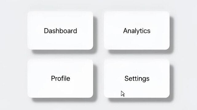 User Interface Dashboard with Analytics and Settings