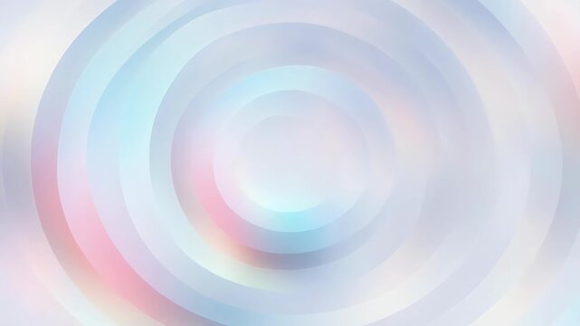 Abstract pastel concentric circles in soft style on light background, representing calm and balance and harmony within