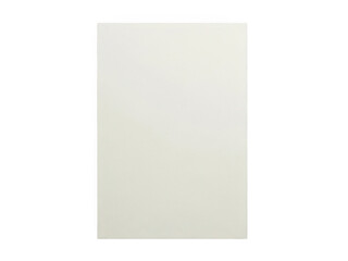 Fototapeta premium Blank white rectangular canvas or paper sheet template isolated on transparent background
