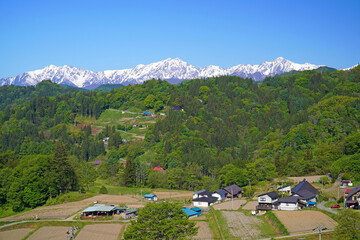 小川村から眺めた北アルプス © sunftaka77