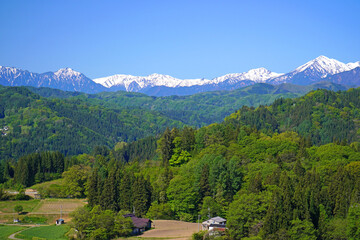 小川村から眺めた北アルプス © sunftaka77