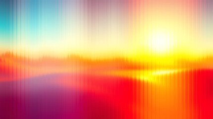Naklejka premium Abstract sunset background with colorful gradient, vibrant sky and sea