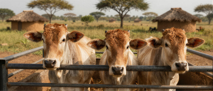 Curious Young Zebu in Trailer