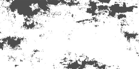 Fototapeta premium Abstract grunge background design featuring a black ink splat texture with a vintage paint splatter border and artistic floral silhouette patterns on a dirty paper illustration vector