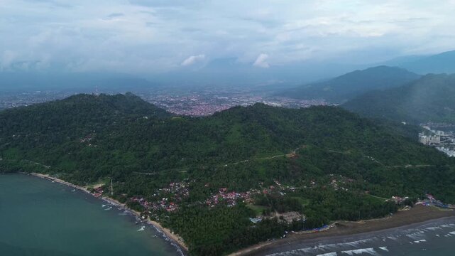Air manis beach in Padang, Sumatra, Indonesia