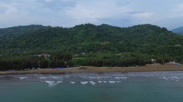 Air manis beach in Padang, Sumatra, Indonesia