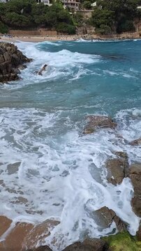 / A hidden gem in Catalonia: the picturesque Cala Bona on the Costa Brava. 