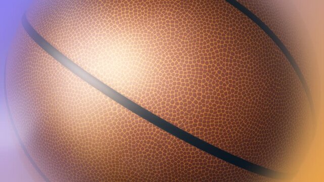 basketball ball close up loop motion rotating