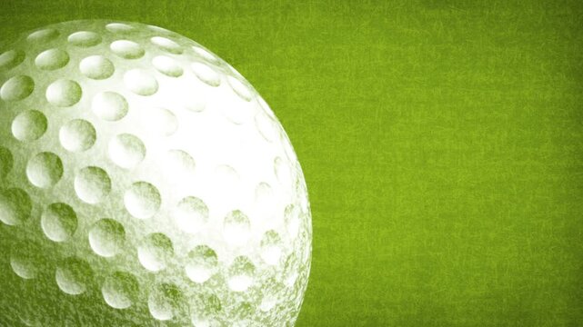 white golf ball with fidelity effect loop rotation