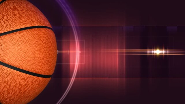 basketball ball on the court