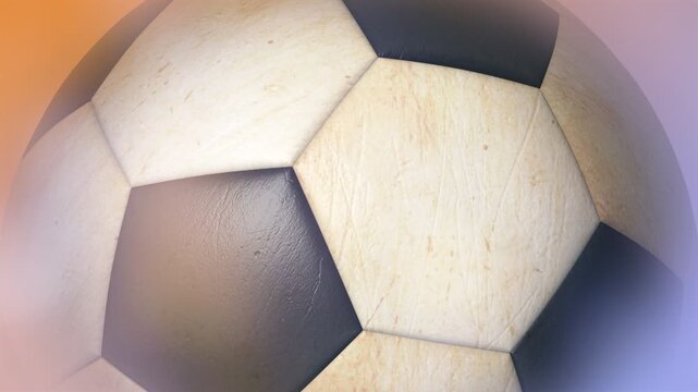 soccer ball rotating loop motion background