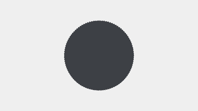Black Circle Shape Design Element.
