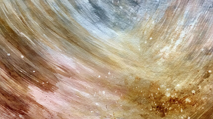 Fototapeta premium Earthy watercolor texture featuring terracotta and teal background