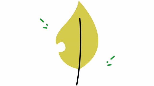 Yellow leaf icon from the game battle for dream island bfd. Suitable for gaming apps, logo design, naturethemed graphics, and educational materials.