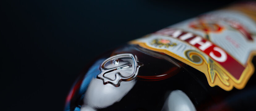 LONDON, UNITED KINGDOM - JULY 30, 2024 Bottle of Chivas Regal 12 Year Old Blended Scotch Whisky, the original luxury blended Scotch whisky, combining the finest malt and grain whiskies