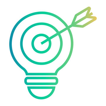 conclusion Line Gradient Icon