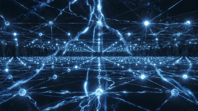 Abstract glowing energy pattern ideal for creative backgrounds and modern web design