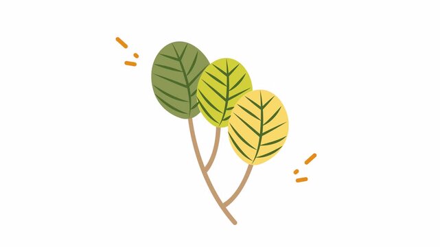 Three vibrant leaves illustration ideal for naturethemed designs, logos, ecofriendly products, stationery, and botanical prints. Versatile and fresh element.