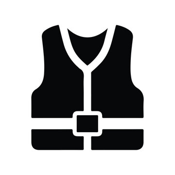 Life vest icon. high quality black style vector icon