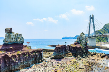 Fototapeta premium 初夏の甑大明神橋 鹿児島県薩摩川内市