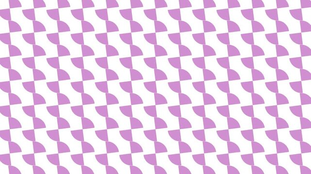 Geometric Orchid Mauve Curved Wave Pattern Looping Animation Background