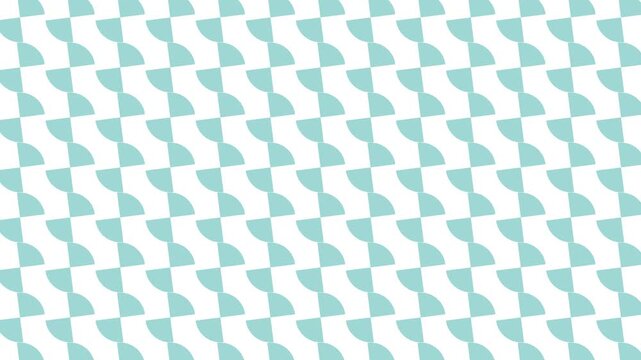 Geometric Mint Teal Curved Wave Pattern Looping Animation Background