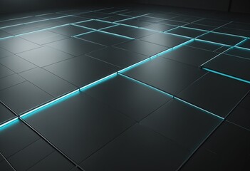 Obraz premium Futuristic abstract background representing secure edge computing and physical layer cybersecurity with robust metallic texture and digital glowing paths