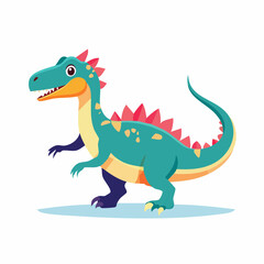 Fototapeta premium Cartoon Dinosaur Illustration