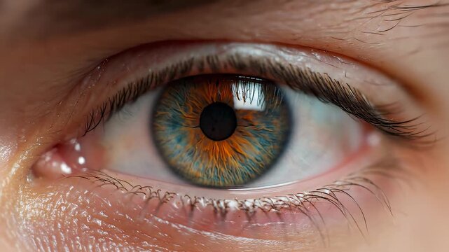Closeup of a human eye for creative digital media and visual arts