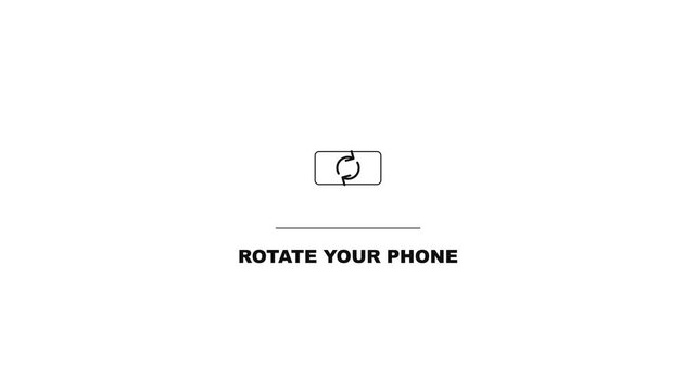 Smartphone Rotation Instruction Icon UX UI Element Display Orientation Prompt