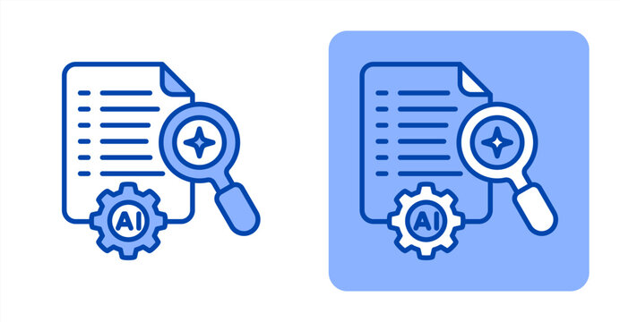 Ai Summary icon, with contrast background.