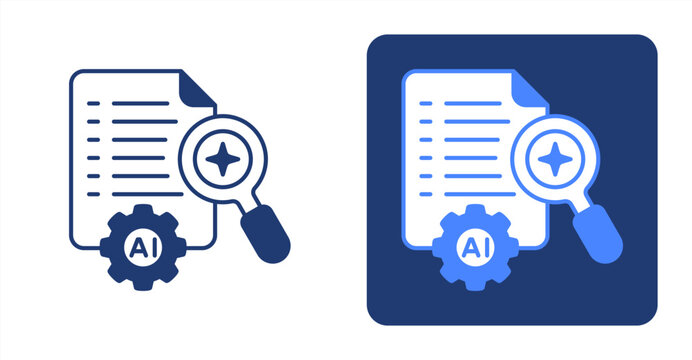 Ai Summary icon, with contrast background.