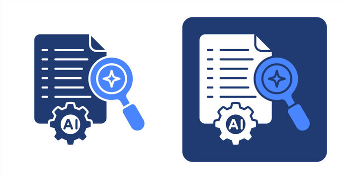 Ai Summary icon, with contrast background.