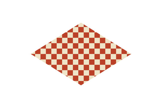 Japanese style diamond shape checkerboard illustration
