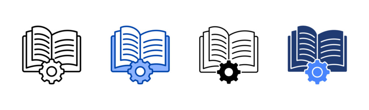 Manual  Icon with Style Variations