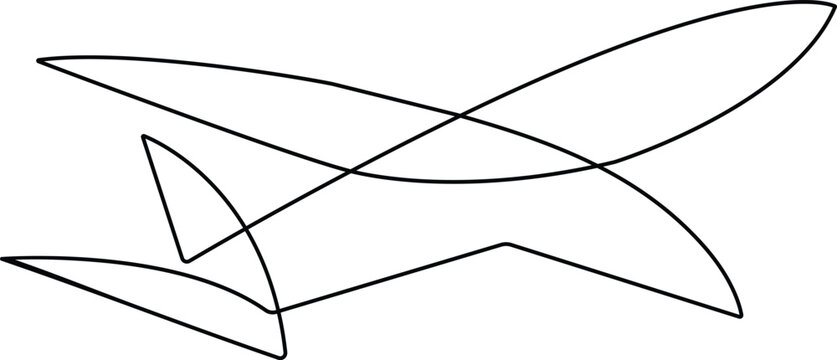 Abstract black line art on white background dynamic curves and angles vector