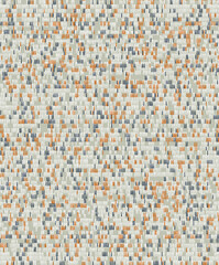 Fototapeta premium Seamless abstract texture with high-quality orange navy and white fine lines irregularly arranged on a light grey surface for sophisticated modern artistic design