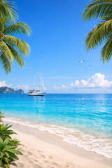 Fototapeta premium boat on the beach