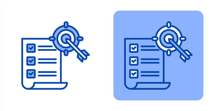 Strategy icon, with contrast background.