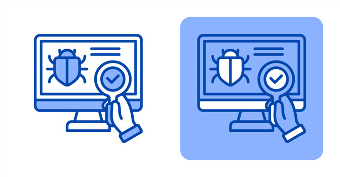 Vulnerability Scan icon, with contrast background.