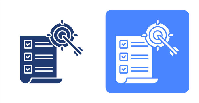Strategy icon, with contrast background.