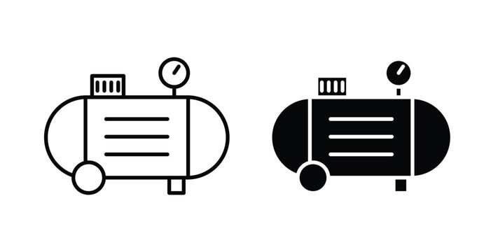 Compressor icon symbol for web and ui. Vector icon