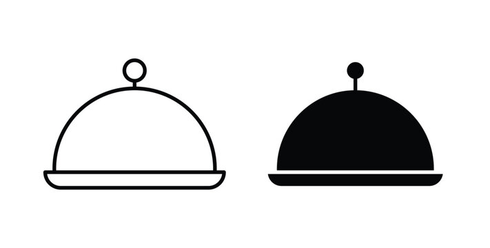 Food tray icon symbol for web and ui. Vector icon