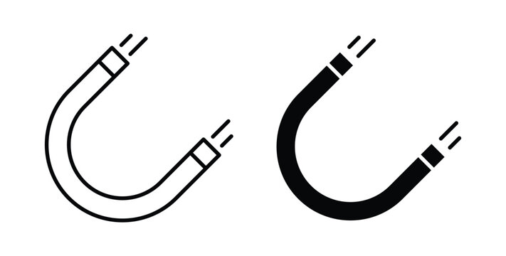 Magnet icon symbol for web and ui. Vector icon